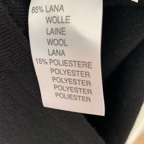 BLUMARINE Zipper Black Sweater Dress Made in Italy - Picture 7 of 9